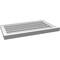 Ekena Millwork Vertical Surface Mount PVC Gable Vent: Functional, w/ 2"W x 2"P Brickmould Sill Frame, 30"W x 18"H GVPVE30X1803SF - alternate 3